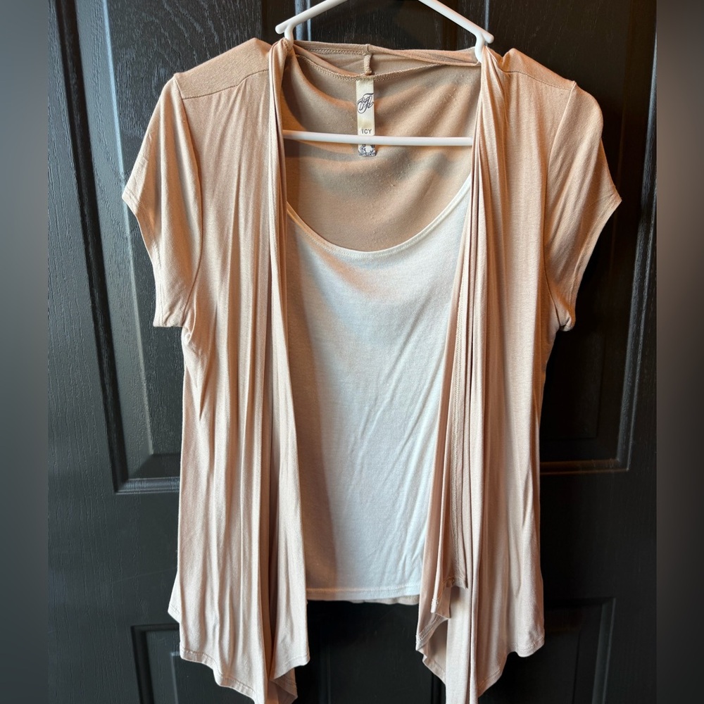 Women's Cream Cardigan Top